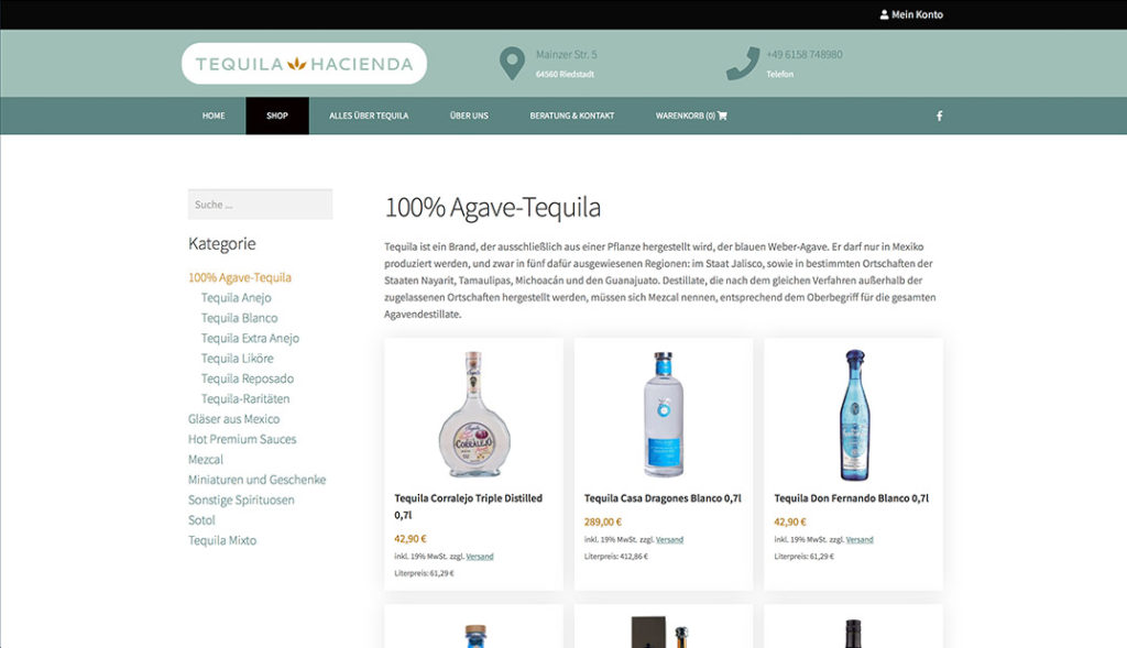 Tequila Hacienda - Tequila Shop