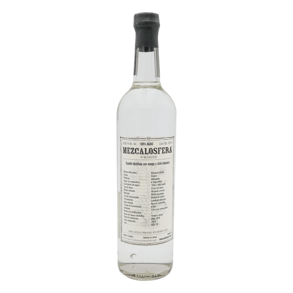Mezcalosfera Espadin con Mango y Chili Habanero 2018