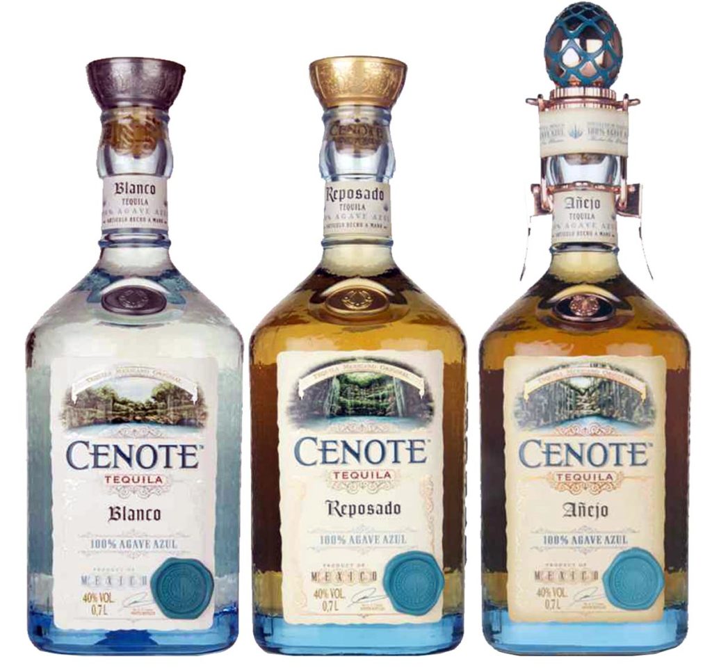 Cenote Tequila Blanco, Reposado, Anejo